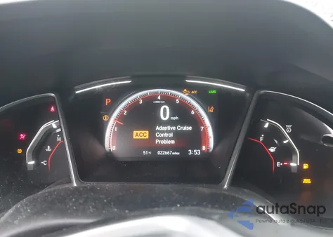 2019 Honda Civic Sport z USA, uszkodzony, nr VIN 2HGFC2F8XKH501231